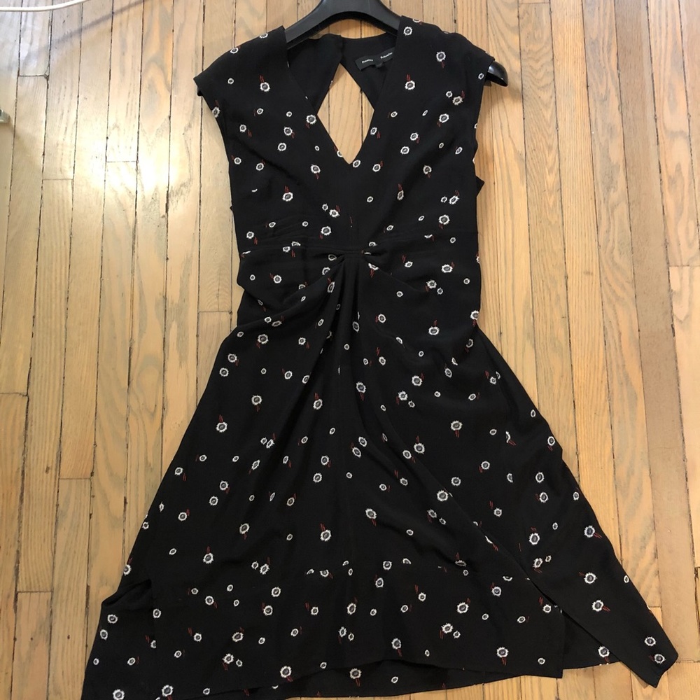 Silk mid length dress